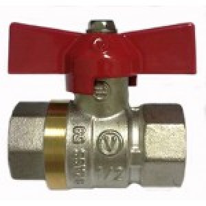 Ball valve brass 1/2" V V butterfly (water) Valve JG